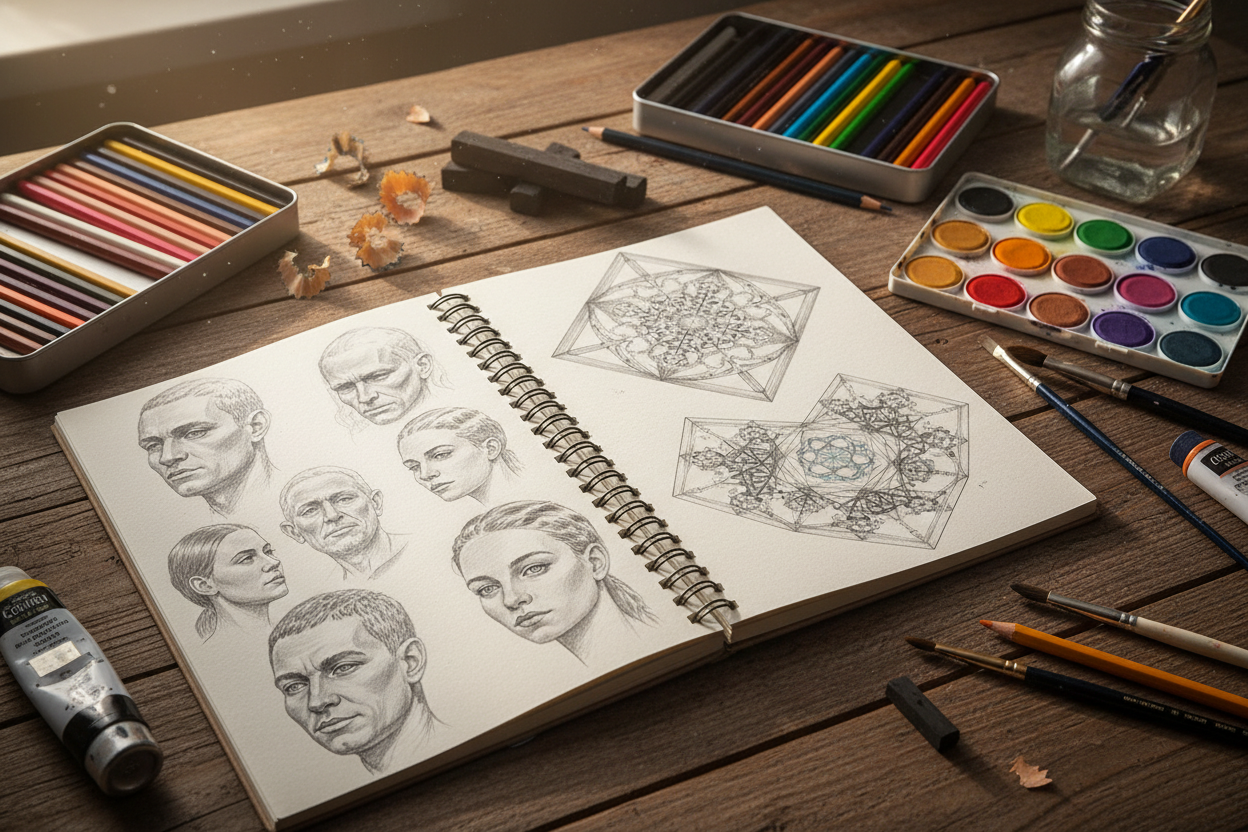 رسومات الرصاص والفحم